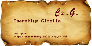 Csereklye Gizella névjegykártya